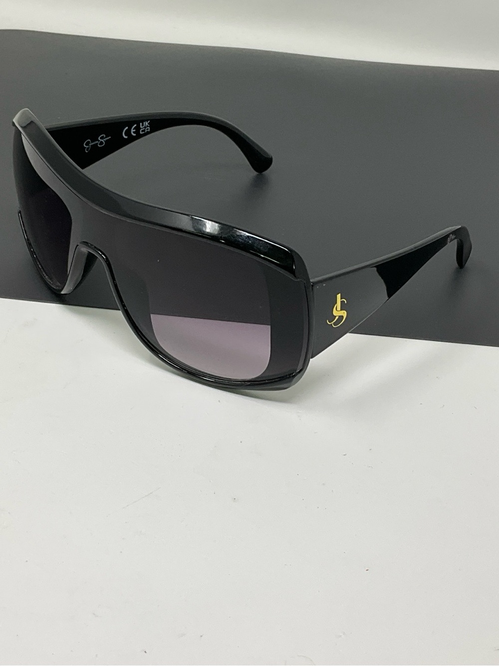 Jessica Simpson shield big sunglasses